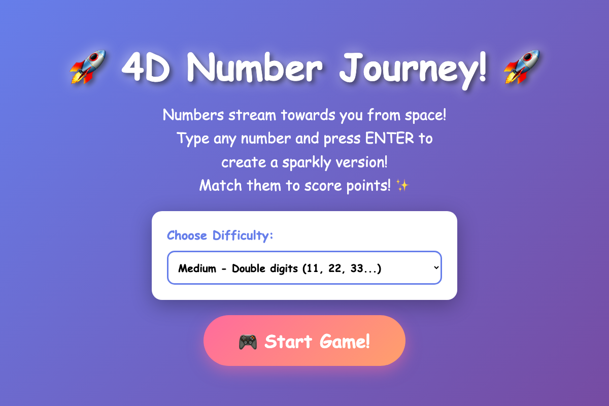 4D Number Journey