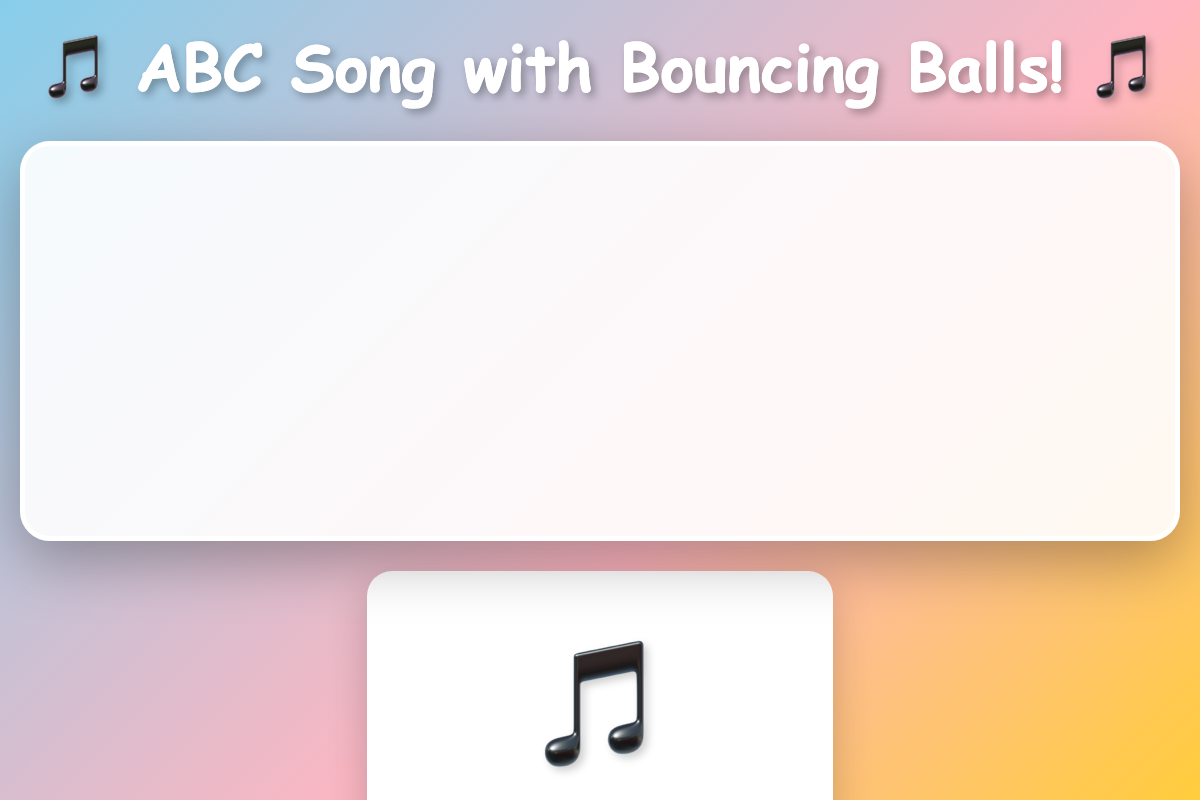 ABC Song with Bouncing Balls